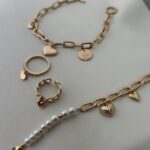 انگشتر قلب آویز نگینی